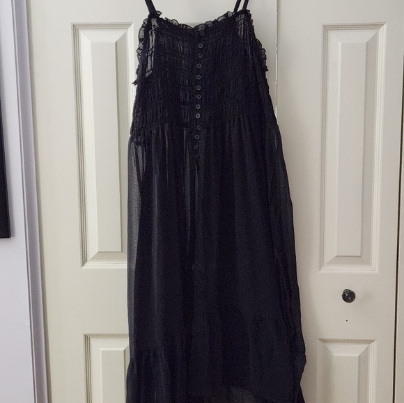 Chiffon Button Up Sleevless Tunic - Picture 1 of 3